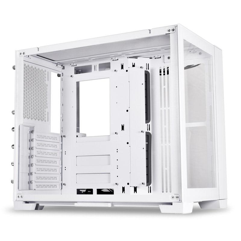 Kasa PC Lian Li O11 Dynamic Mini Snow Edition, ATX Micro ATX Mini ITX, xham i temperuar, e bardhë