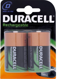 Полначливи батерии Дурасел D R20, 2200mAh, сет 2 парчиња