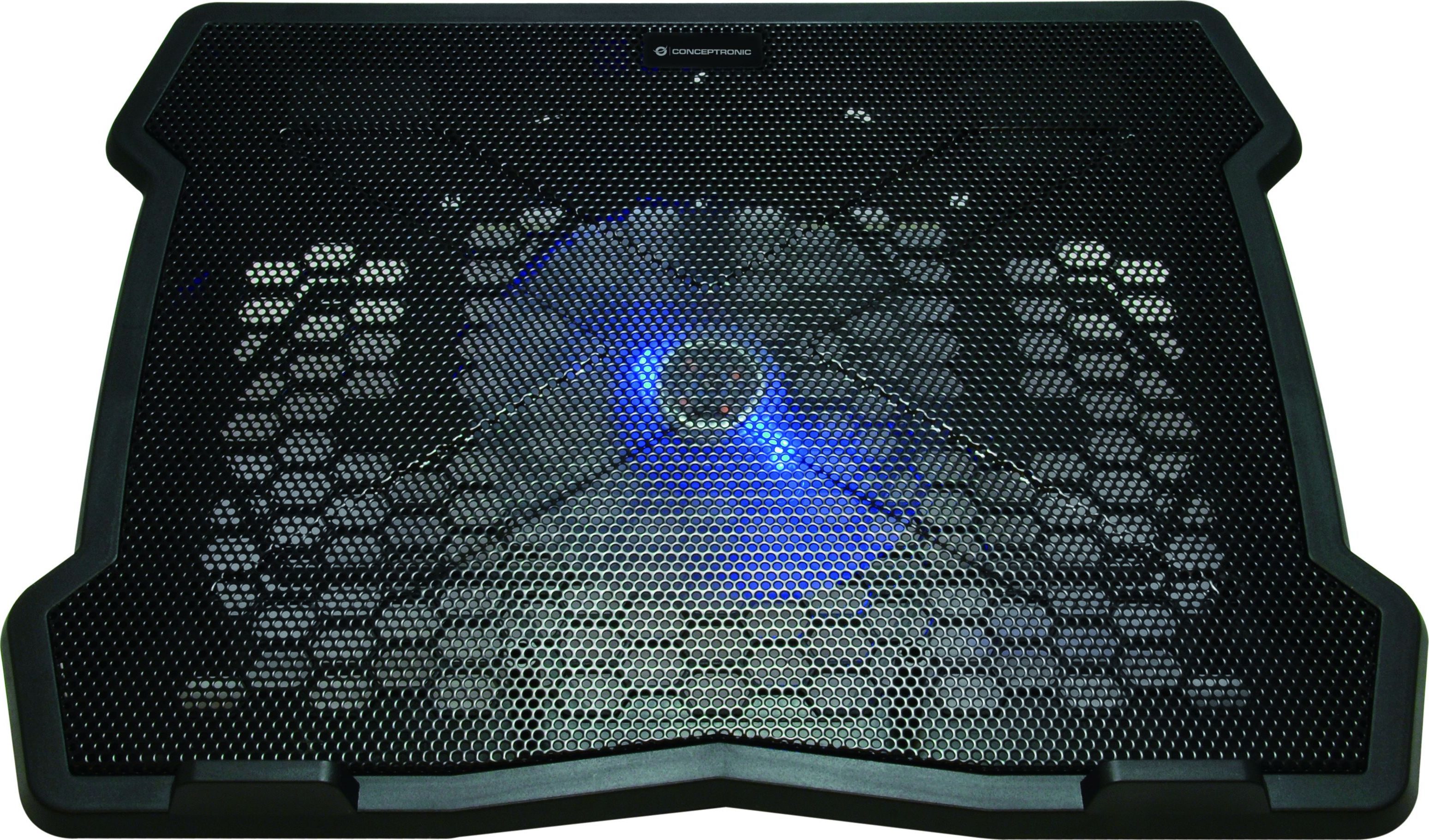 Bazë ftohëse për laptop Conceptronic THANA05B, USB, ventilator i qetë, e zezë
