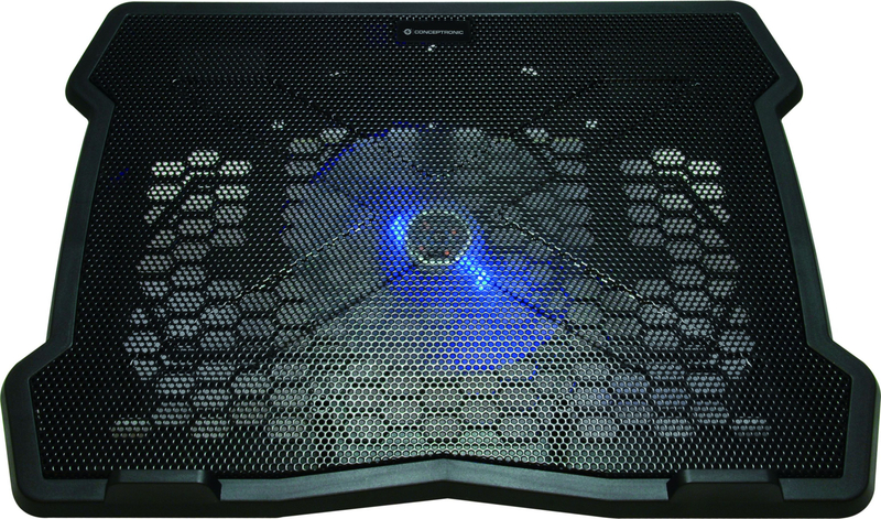 Bazë ftohëse për laptop Conceptronic THANA05B, USB, ventilator i qetë, e zezë