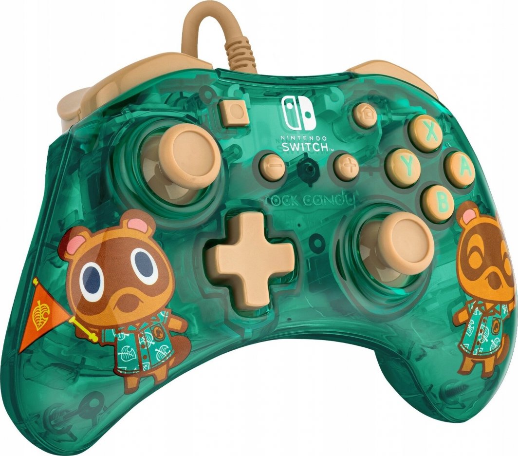 Kontroller PDP Rock Candy Mini Animal Crossing, me kabllo, i gjelbër