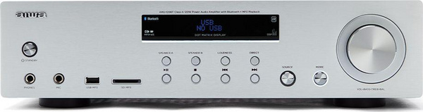 Amplifikator Aiwa AMU-120BTSL, Hi-Fi, Bluetooth, argjendtë