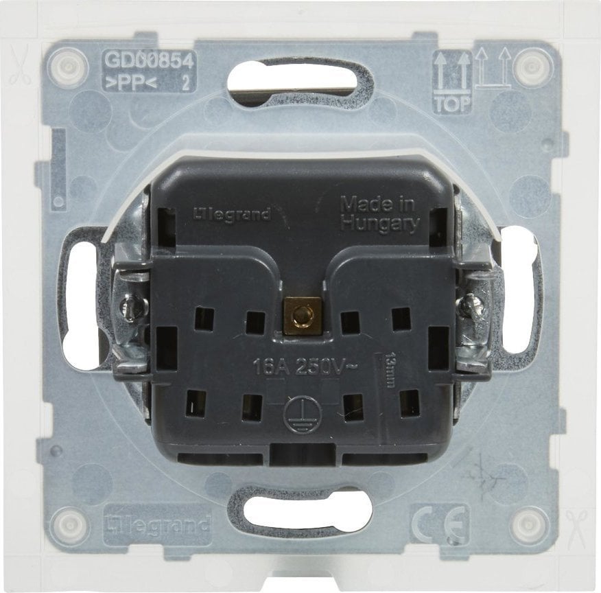 Prizë elektrike Legrand SUNO 721386, 16A, IP44, gri alumini