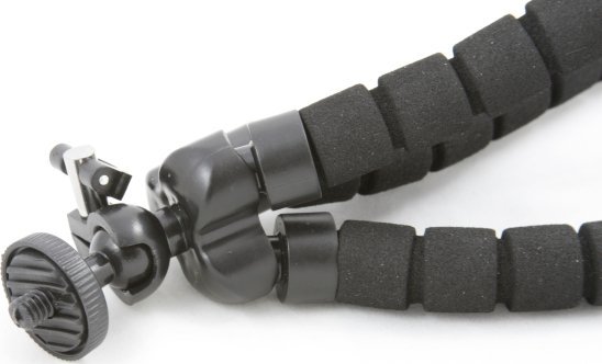 Tripod fleksibël Xrec, lartësi 18 cm, për kamera dhe kamkorder, i zi