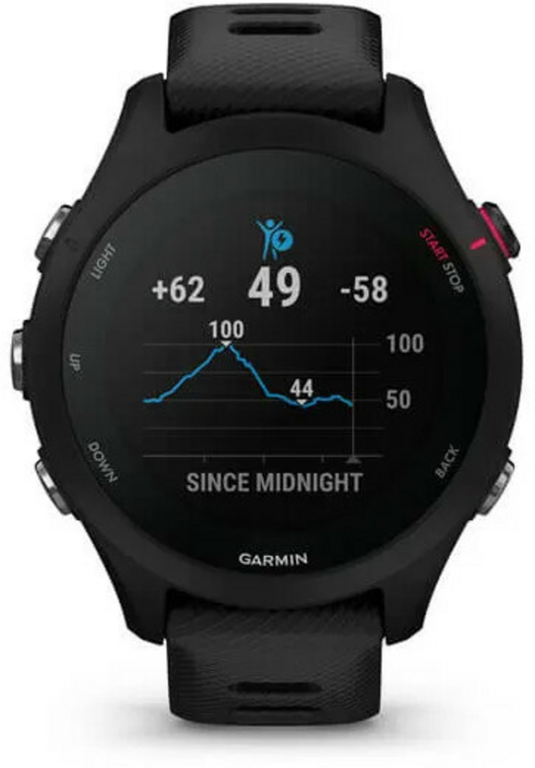 Orë dore Garmin Forerunner 255S Music 010-02641-32, e zezë