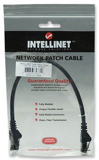 Kabllo rrjeti Intellinet Patch Cable Cat6, 0.3m, RJ45, i zi