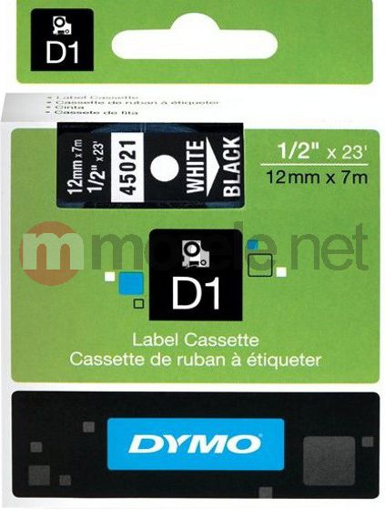 Shirit për printer Dymo S0720610, D1, 12mm x 7m