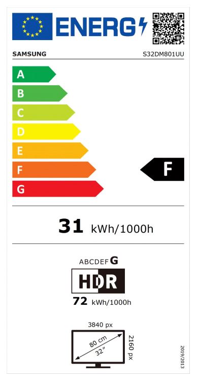 Monitor Samsung Smart M8 LS32DM801UUXDU, 32", VA, 4K UHD, 60Hz, 4ms, i bardhë