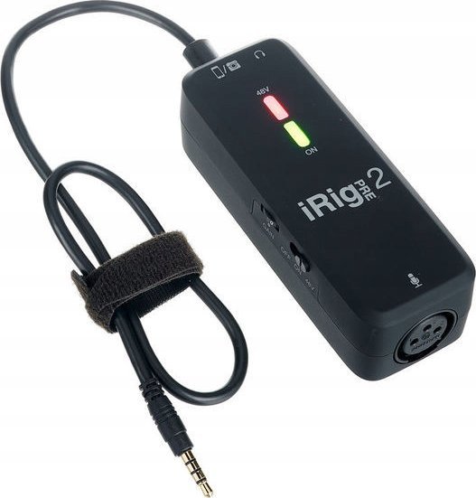 Paraforcues mikrofoni IK Multimedia iRig Pre 2, portabël, për telefon dhe tablet