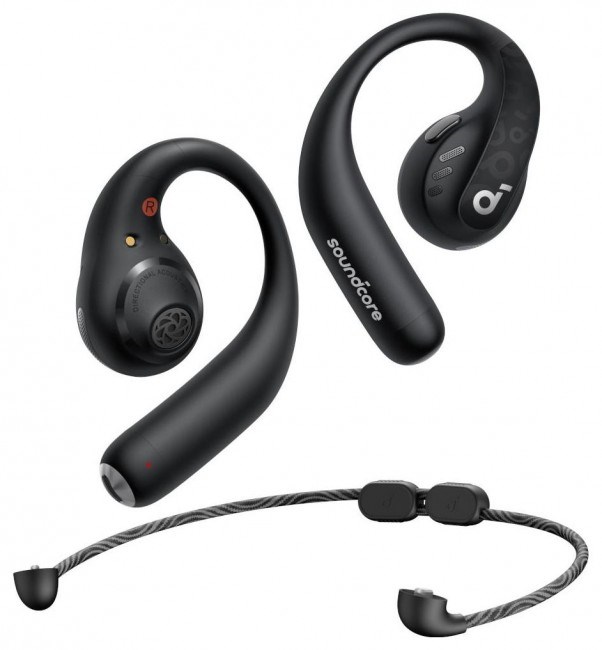 Kufje Anker Soundcore AeroFit Pro TWS, 16.2mm, IPX5, e zezë