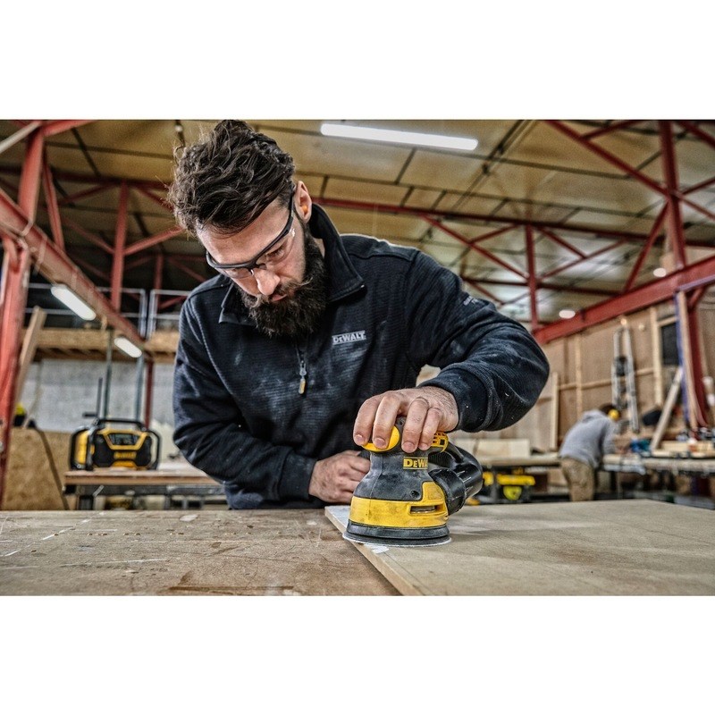 Lëmues orbital Dewalt DWE6423, 280W, 125mm, i verdhë