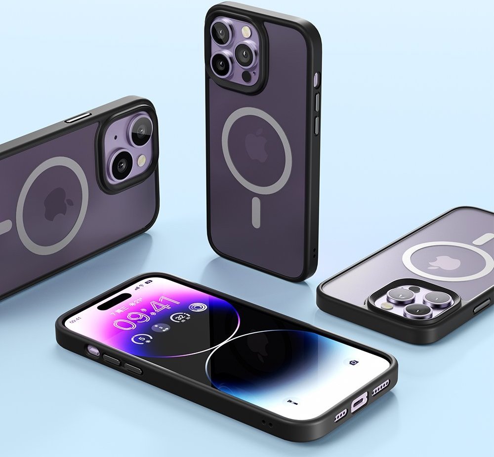 Mbulesë magnetike Mcdodo për iPhone 14 Plus, MagSafe, e zezë