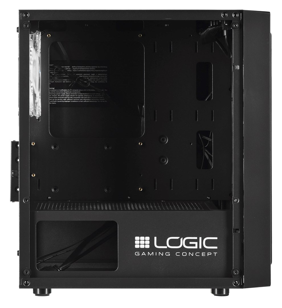 Kutia kompjuterike Logic Concept Atos, Micro ATX, ARGB, e zezë