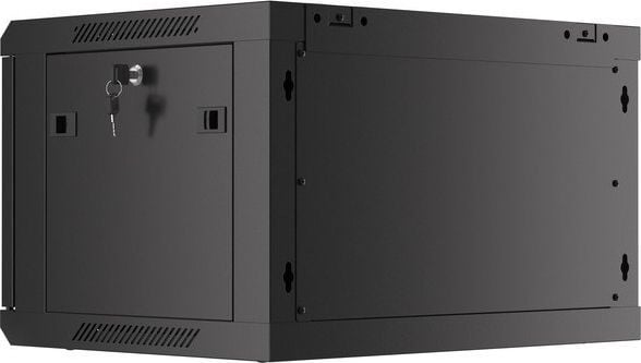 Kabinet muri Lanberg WF01-6406-00B, 19" 6U, kapacitet 60 kg, i zi