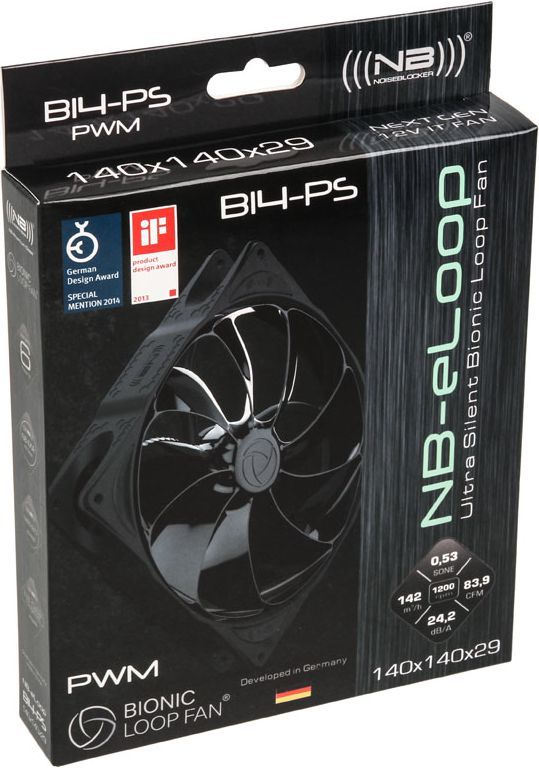 Ftohës Noiseblocker NB-eLoop B14-PS, 140 mm