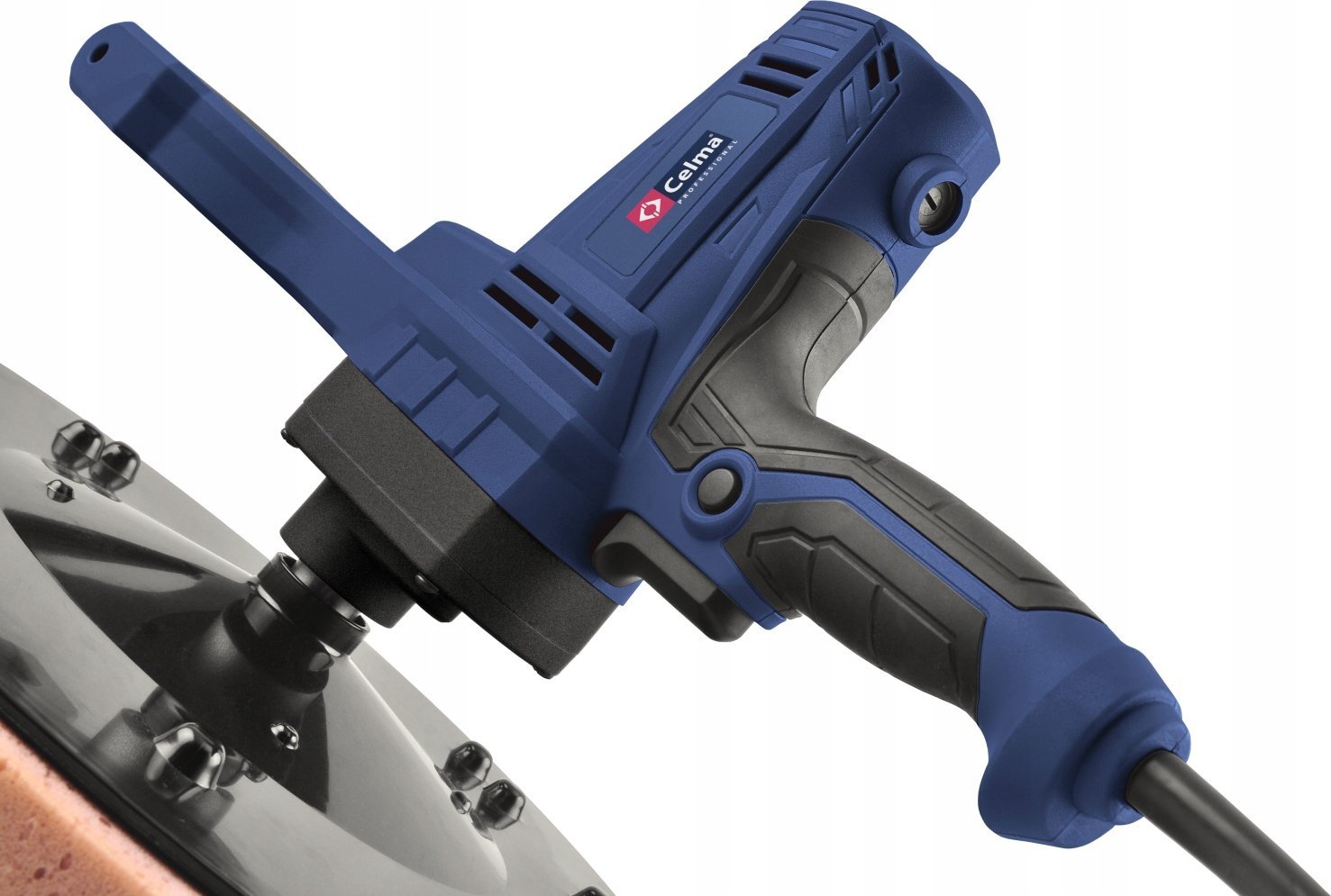 Makinë elektrike për lëmim suvasë Celma PRBt 390S, rregullim shpejtësie, 5m kabllo, blu