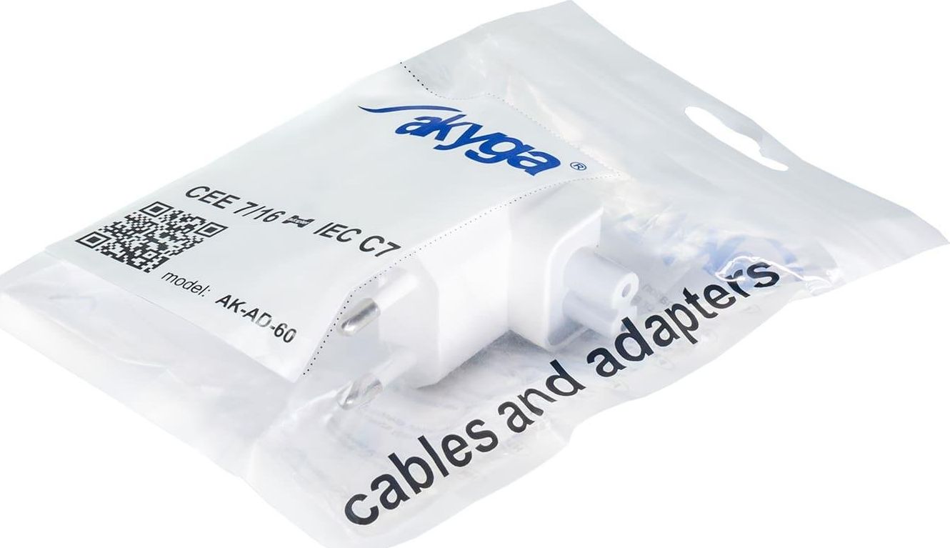 Adapter prizë Akyga AK-AD-60, Duckhead për karikues Apple, 10A, i bardhë