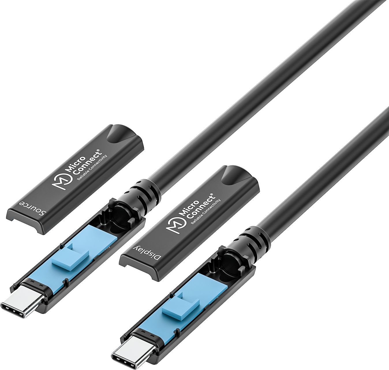 Kabllo USB C Microconnect, USB C në USB C, 7.5 m, e zezë