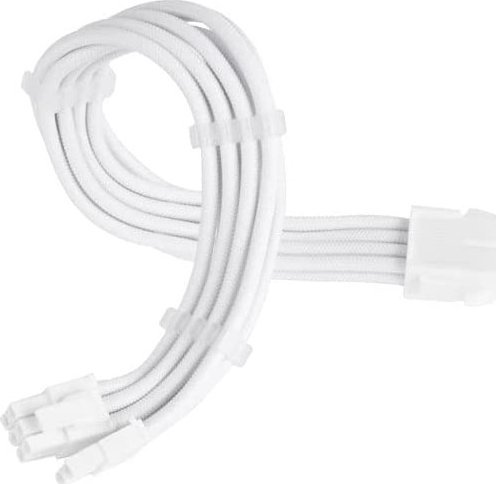 Kabllo zgjatëse PSU SilverStone PP07E, PCIe 6+2 pin, 30cm, i bardhë