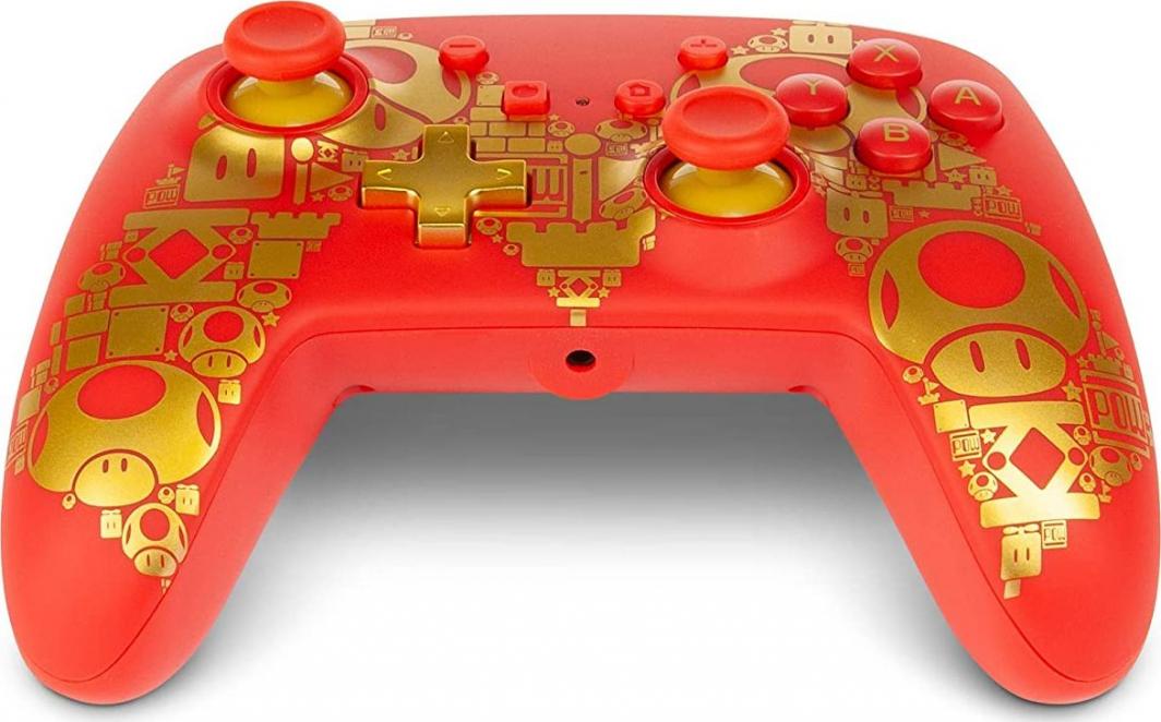 Kontroller PowerA Super Mario Golden M, me kabllo, i artë