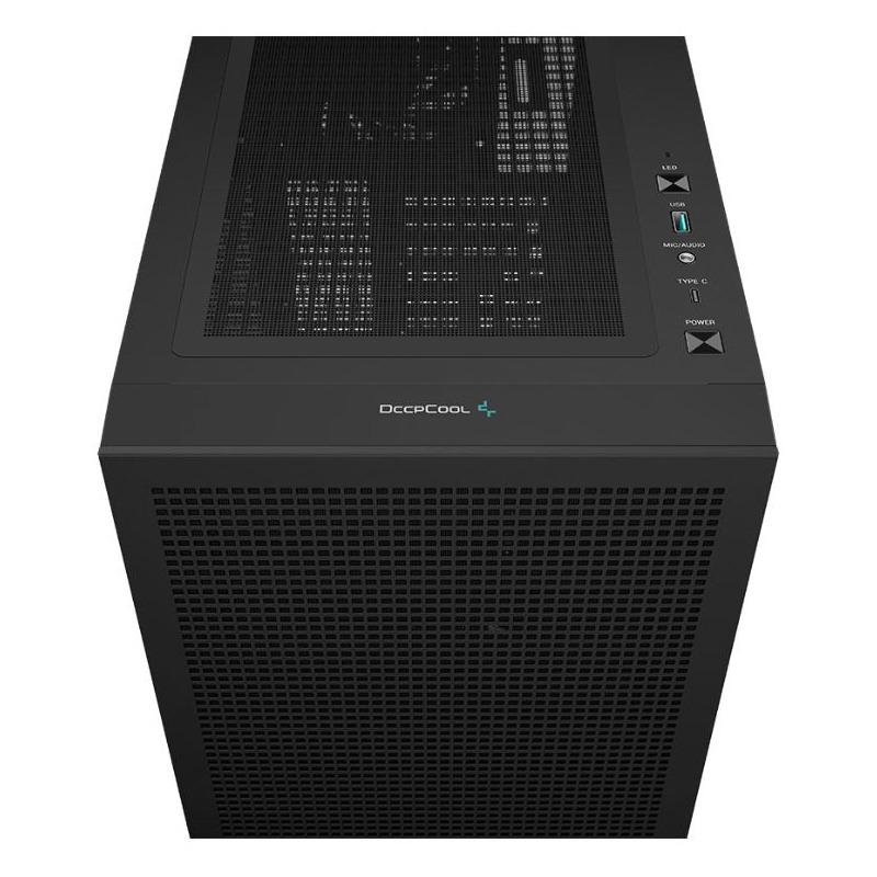 Kuti kompjuteri Deepcool CH560 ARGB, Midi Tower, me fllad ARGB, e zezë