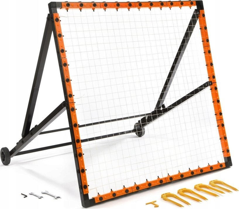 Rebounder futbolli Frame Z Pro, 120x120cm, kënd i rregullueshëm, me rrjetë