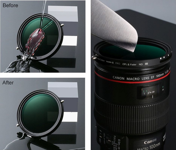 Filtër fotografik K&amp;F Concept KF01.1376, CPL dhe ND2 ND32, 49mm