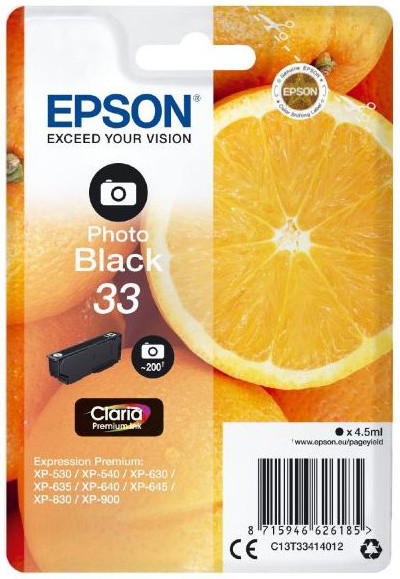 Тонер за печатач Epson C13T33414012, 33 црна