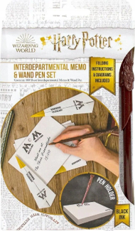 Set shënimesh Harry Potter Memo Pad & Pen, 100 fletë, stilolaps shkop magjik, shumëngjyrësh