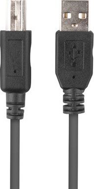 Kabllo USB LANBERG CA-USBA-15CU-0018-BK, USB 2.0 A në B, 1.8m, e zezë