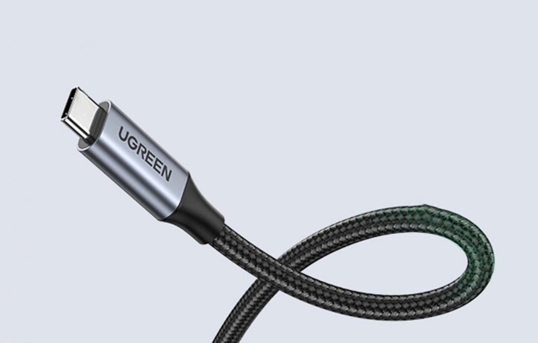Kabllo USB UGREEN 80810B, USB C në USB C, 0.5m, 100W, e zezë