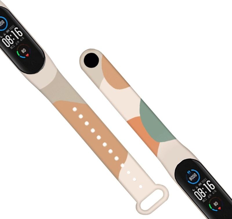 Rrip silikoni Hurtel Strap Camo për Xiaomi Mi Band 4 Mi Band 3, dizajn camo, i shumëngjyrshëm