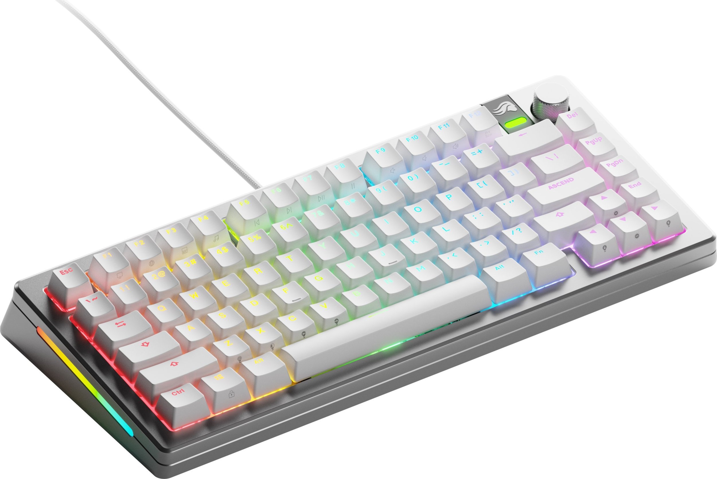 Гејминг тастатура Glorious GMMK 3 PRO, 75%, англиски US, сребрена