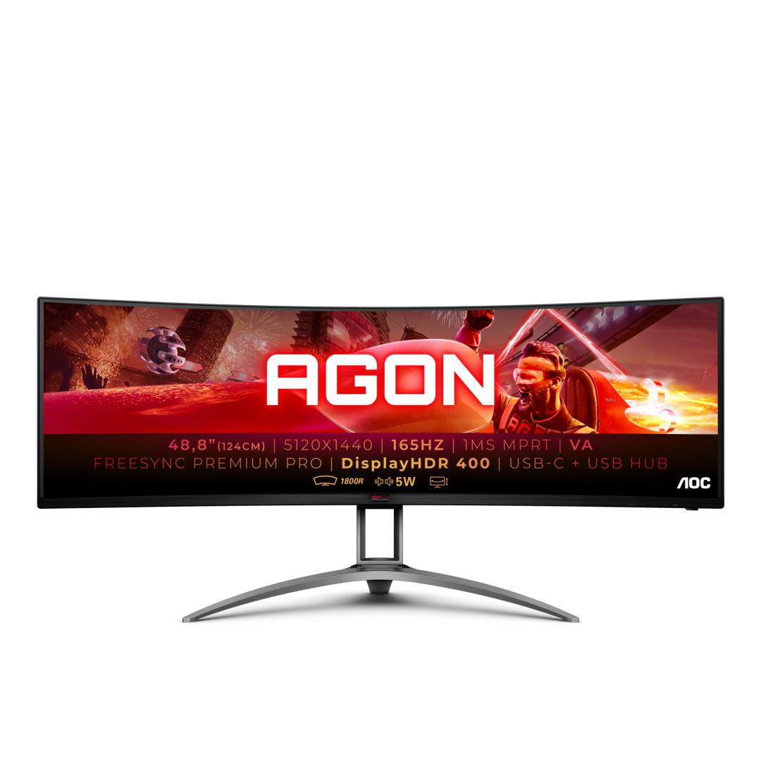 Monitor gaming AOC Agon AG493UCX2, 49", 165Hz, i zi