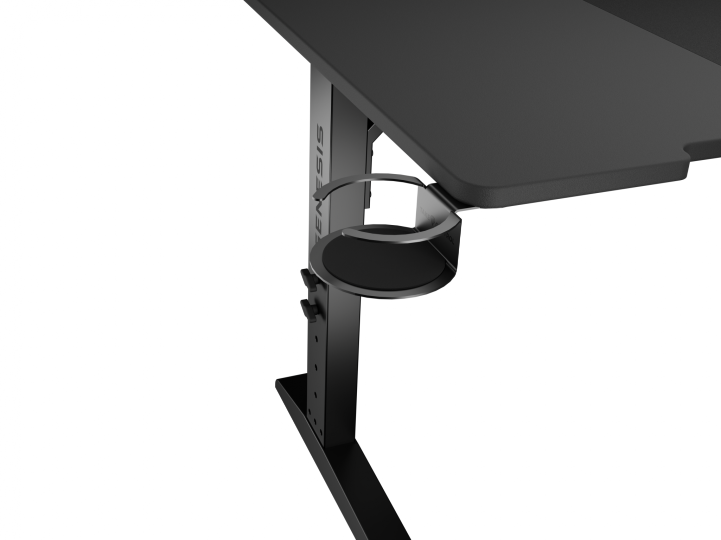 Tavolinë gaming Genesis Holm Modular 160, 160cm, ndriçim RGB, e zezë