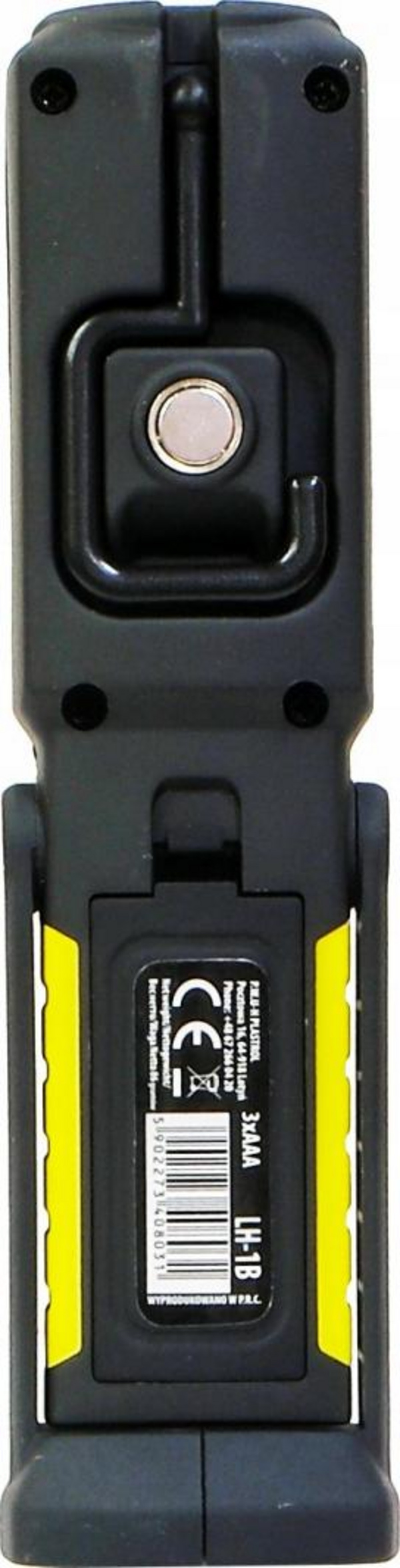 Llambë KEL COB LED 2W 3xAAA / + hook, magnet / LW-1B, e zezë/ e verdhë