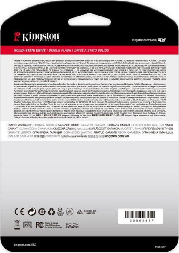 Disk SSD Kingston NV1 250GB, M.2 2280 PCI-E x4 Gen3