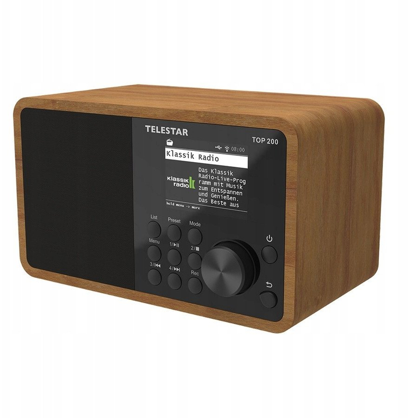 Radio portative Telestar TOP 200 Wood, internet DAB+ FM Bluetooth USB WLAN AUX, dru