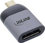 Adapter USB InLine USB C në DisplayPort, 8K 60Hz, gri