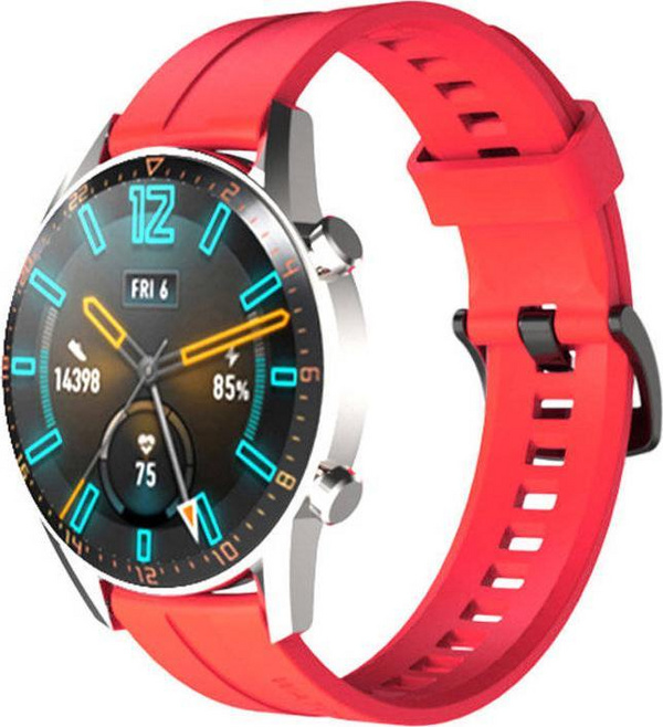 Rrip silikoni për orë të mençur Huawei GT / GT2 / GT2 Pro, i kuq