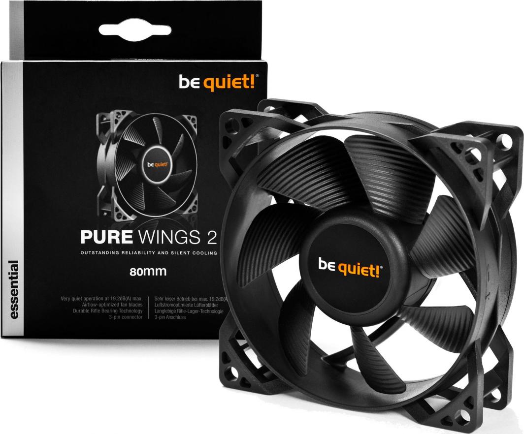 Ftohës be quiet! Pure Wings 2, 80 mm