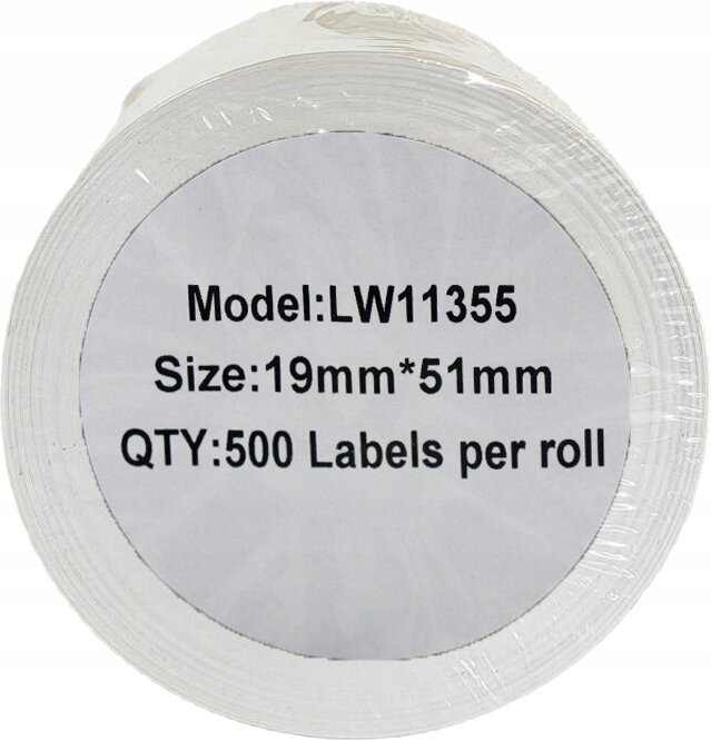 Самолеплива етикета PRISM LW 11355, 19 x 51 mm, 500 парчиња, бели