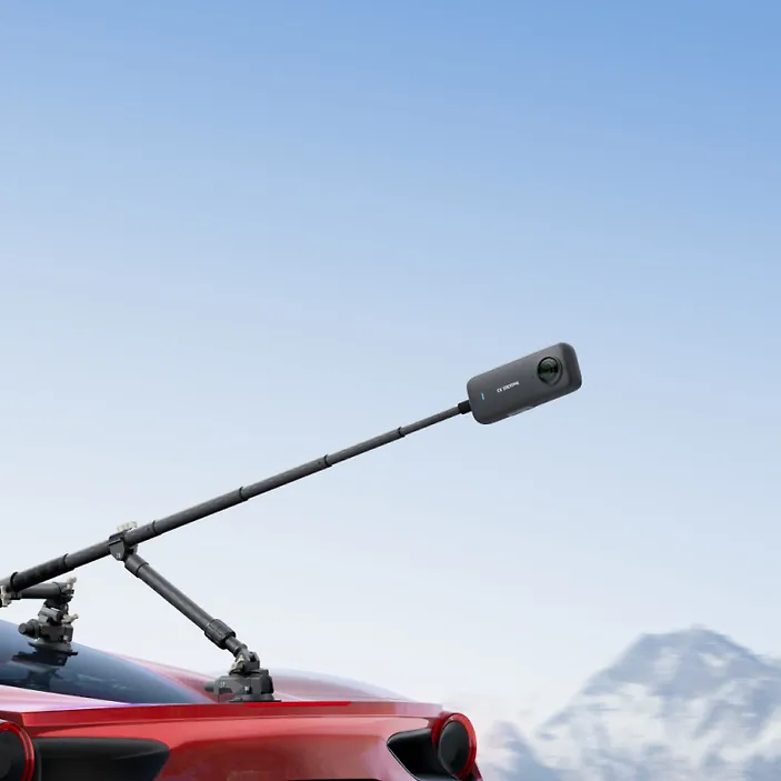 Mbajtëse Insta360 për selfie stick Insta360 Action Invisible, e zezë