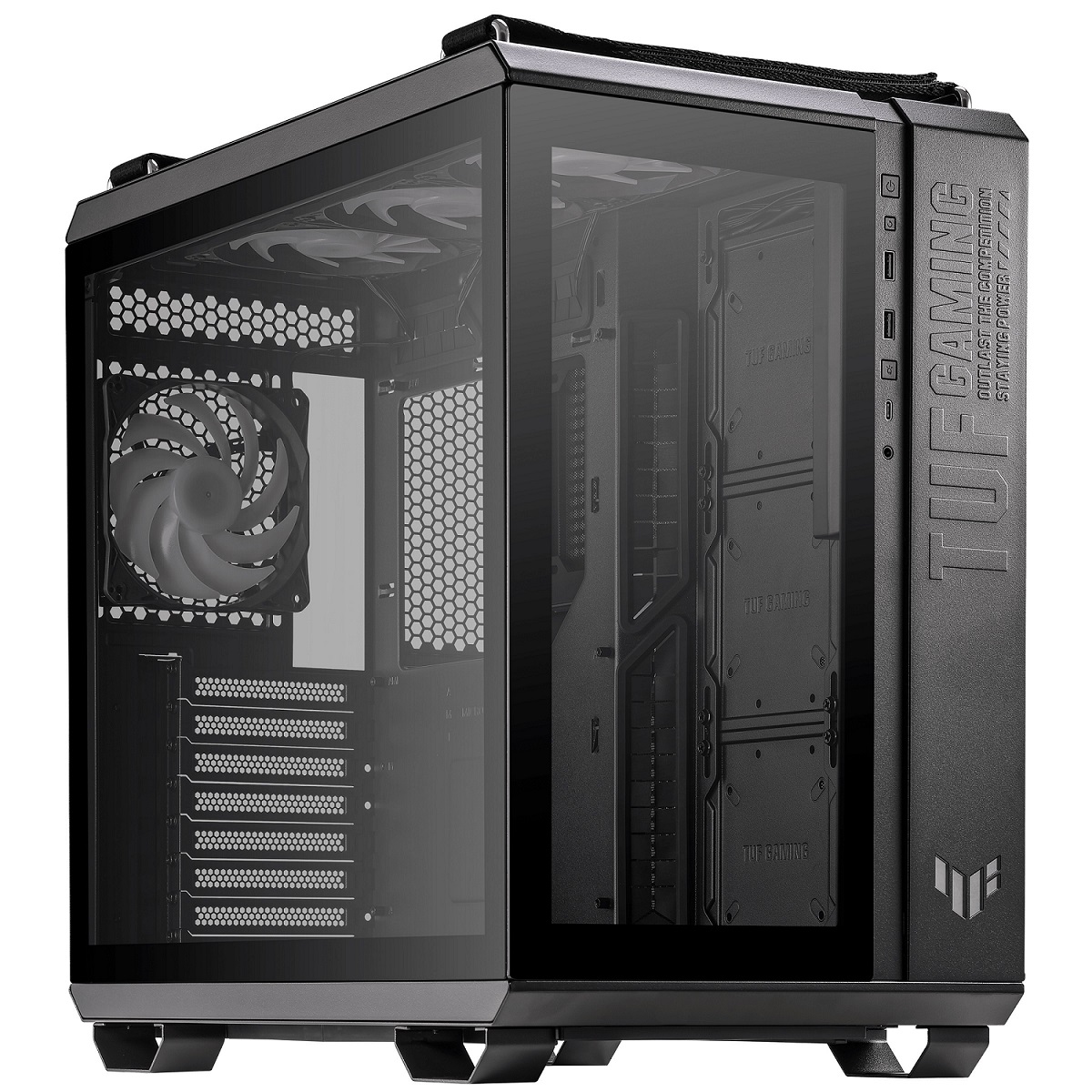 Kasë Asus TUF Gaming GT502 PLUS TG ARGB, e zezë, Midi Tower 2