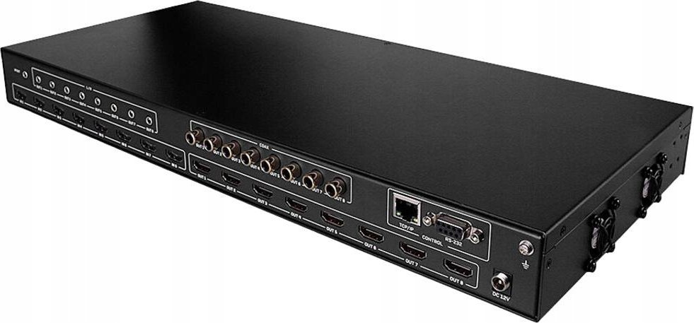 Matricë HDMI Lindy 8x8, 4K 60Hz, HDR, e zezë