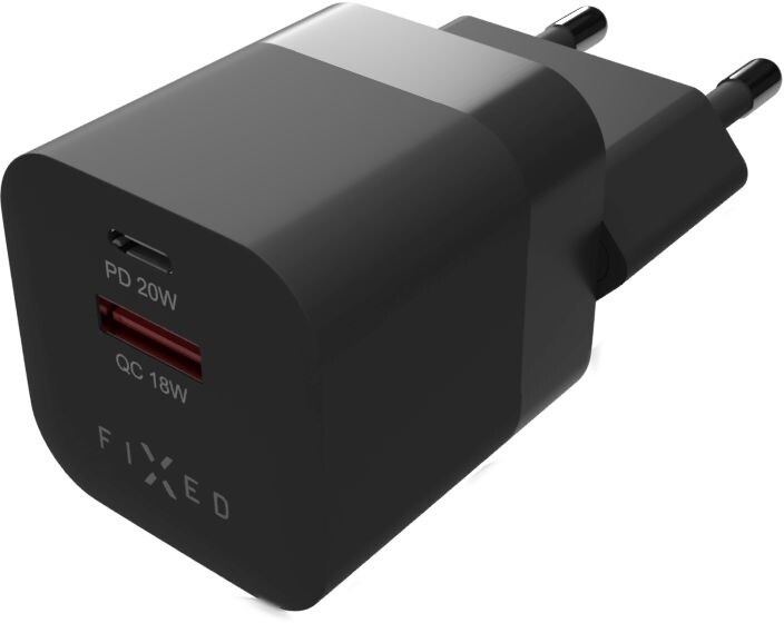 Karikues FIXED Mini me USB-C + USB-A, PD & QC 3.0, 20W, i zi