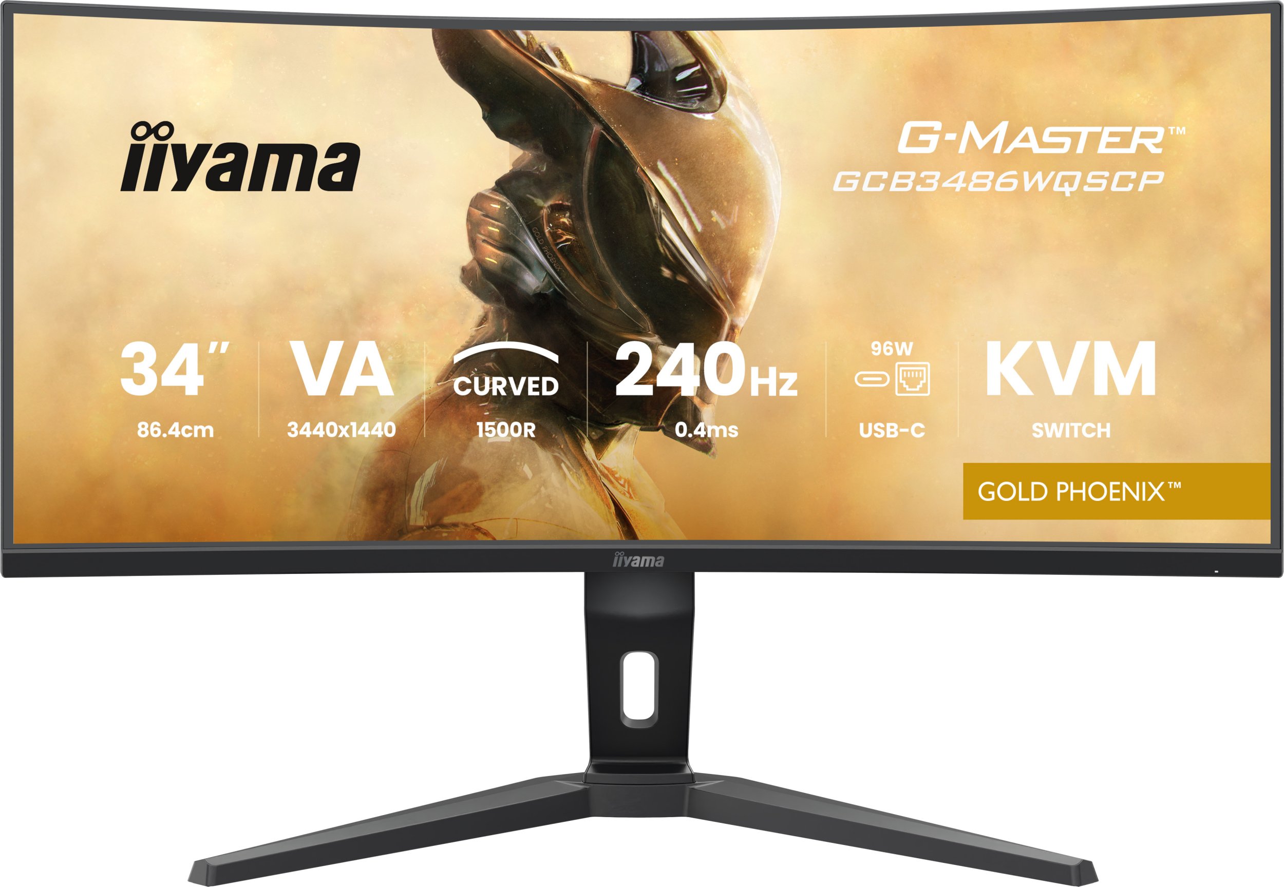 Monitor gaming Iiyama G-MASTER GCB3486WQSCP-B1, 34", UWQHD, 240Hz, i zi