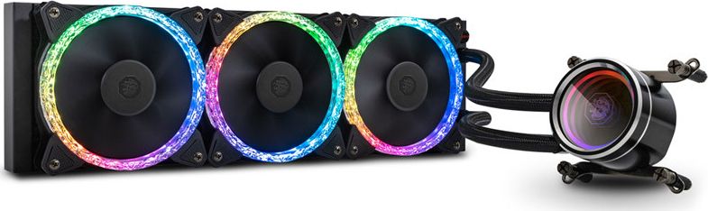 Ладилник за вода за процесор Bitspower Cyclops 360 BPTA-CYAIO360-NTX, радијатор 360 mm, 3x 120 mm, ARGB