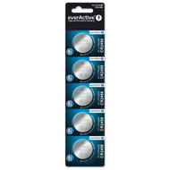 Bateri litium EverActive CR2450, 3V, set 5 copë, argjendtë