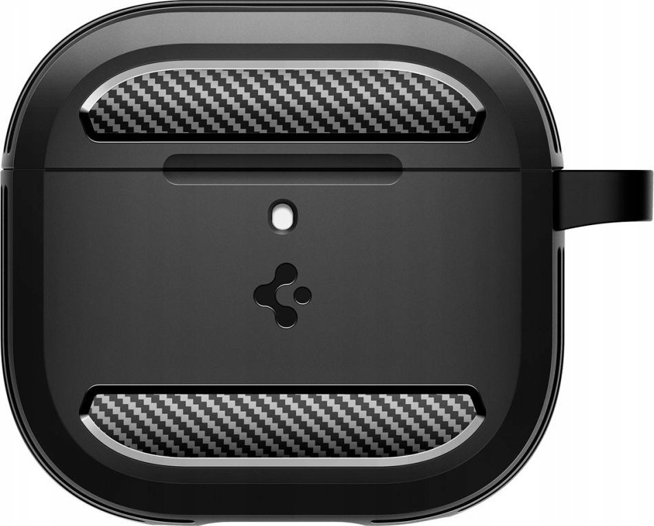 Mbulesë mbrojtëse Spigen Rugged Armor, për AirPods 4, TPU, e zezë mat